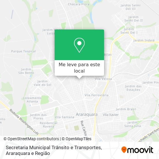 Secretaria Municipal Trânsito e Transportes mapa