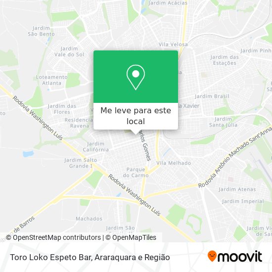 Toro Loko Espeto Bar mapa