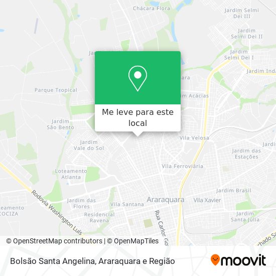Bolsão Santa Angelina mapa