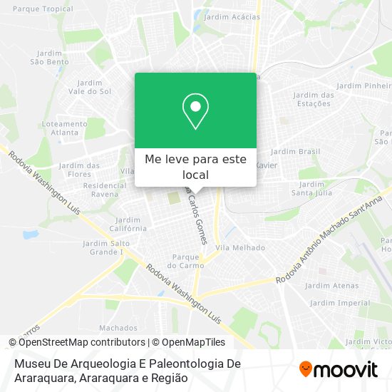 Museu De Arqueologia E Paleontologia De Araraquara mapa