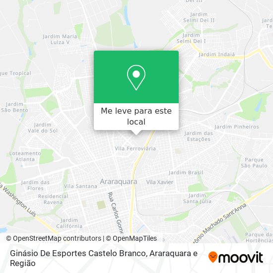 Ginásio De Esportes Castelo Branco mapa