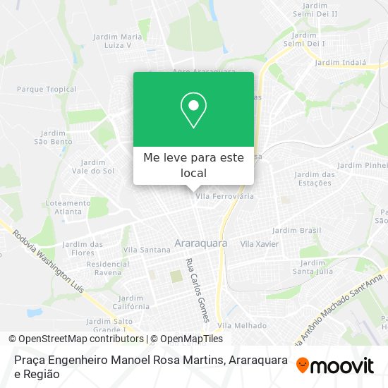 Praça Engenheiro Manoel Rosa Martins mapa