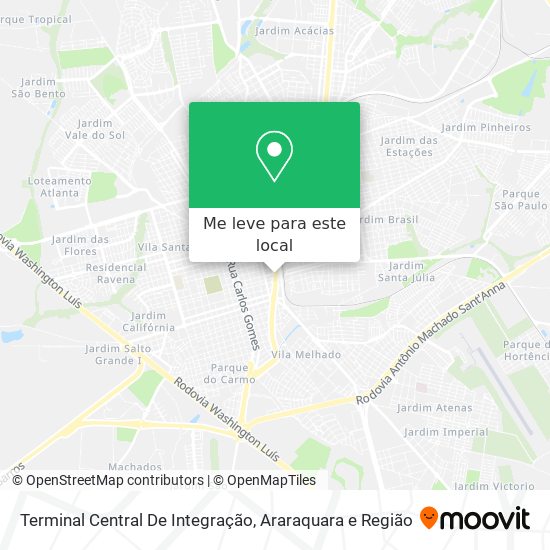 Terminal Central De Integração mapa
