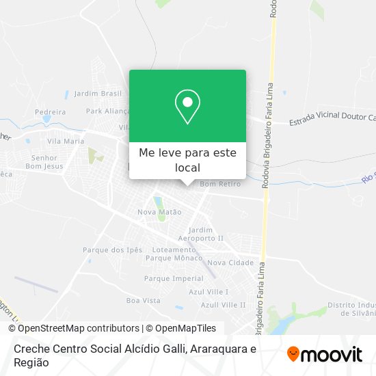 Creche Centro Social Alcídio Galli mapa