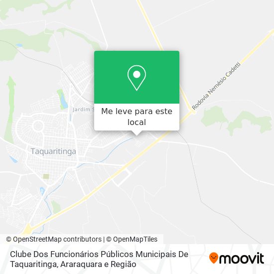 Clube Dos Funcionários Públicos Municipais De Taquaritinga mapa