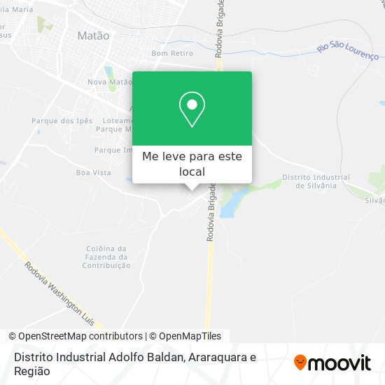 Distrito Industrial Adolfo Baldan mapa