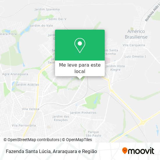 Fazenda Santa Lúcia mapa