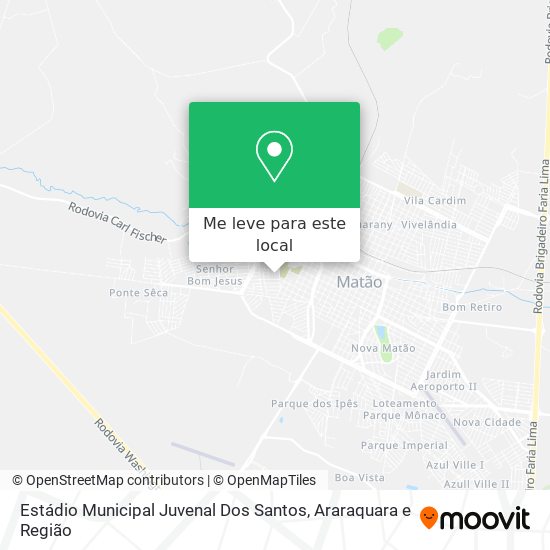 Estádio Municipal Juvenal Dos Santos mapa