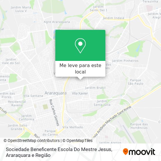 Sociedade Beneficente Escola Do Mestre Jesus mapa
