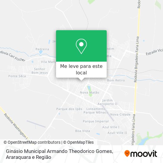 Ginásio Municipal Armando Theodorico Gomes mapa