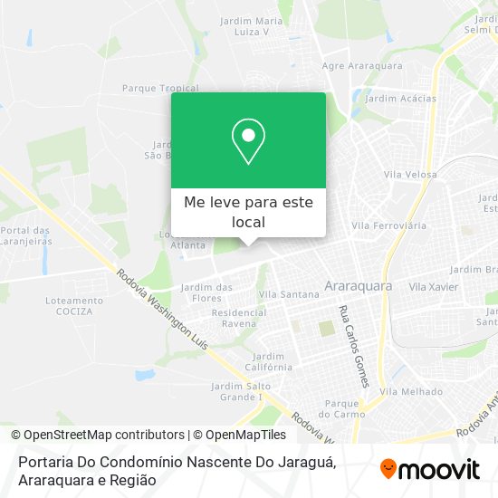 Portaria Do Condomínio Nascente Do Jaraguá mapa