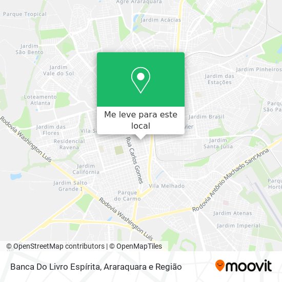 Banca Do Livro Espírita mapa