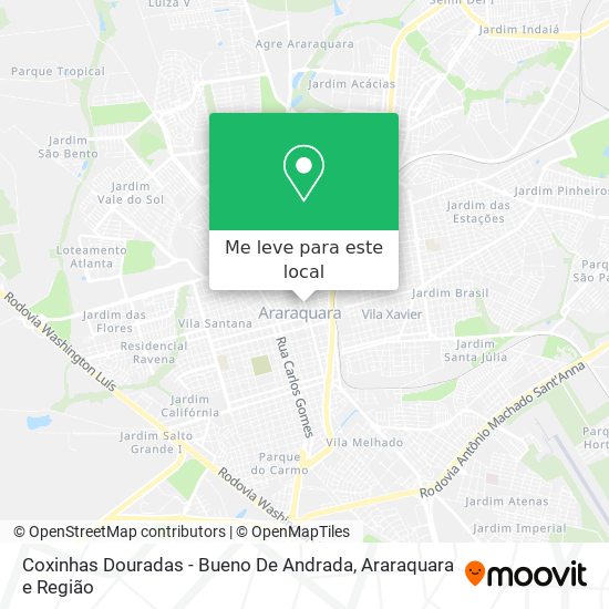Coxinhas Douradas - Bueno De Andrada mapa