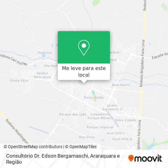 Consultório Dr. Edson Bergamaschi mapa