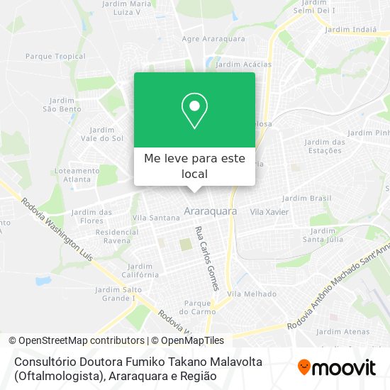 Consultório Doutora Fumiko Takano Malavolta (Oftalmologista) mapa