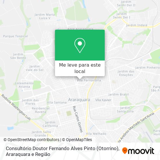 Consultório Doutor Fernando Alves Pinto (Otorrino) mapa