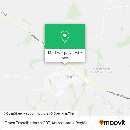 Praça Trabalhadores CBT mapa