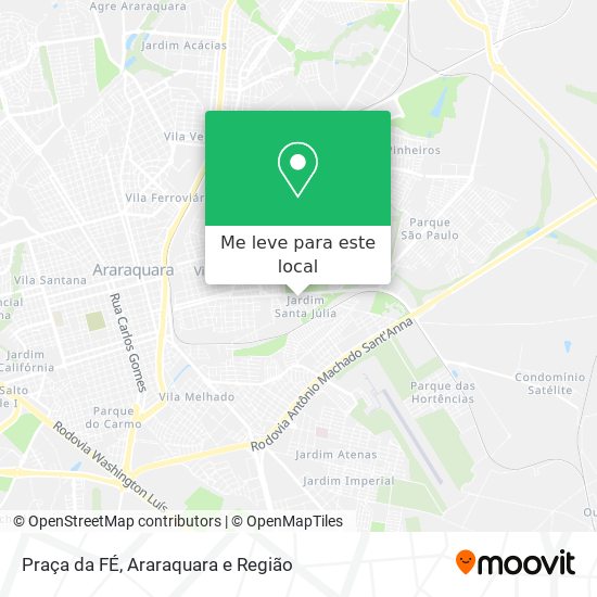 Praça da FÉ mapa