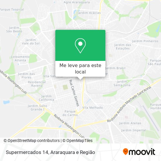 Supermercados 14 mapa