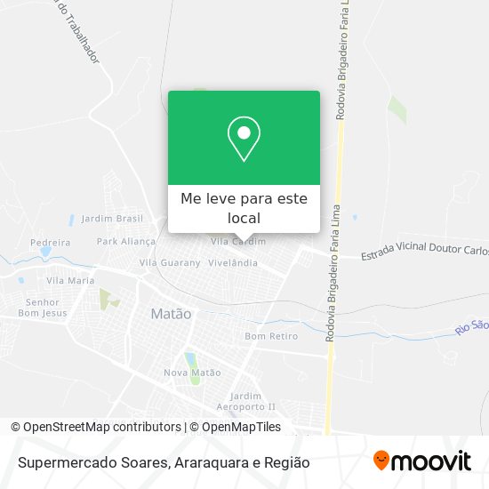 Supermercado Soares mapa