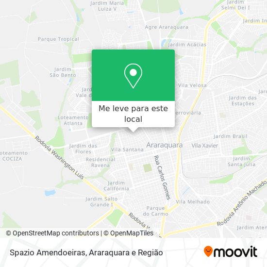 Spazio Amendoeiras mapa