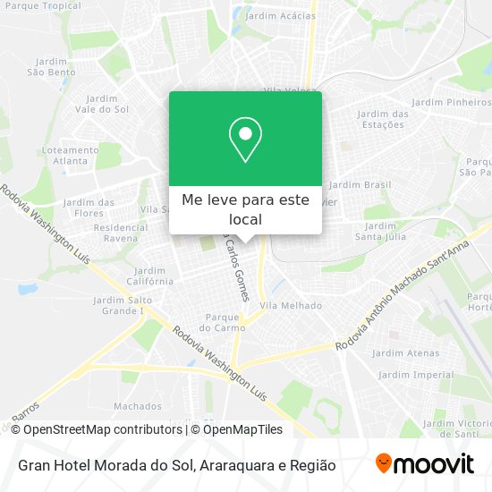 Gran Hotel Morada do Sol mapa