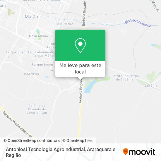 Antoniosi Tecnologia Agroindustrial mapa