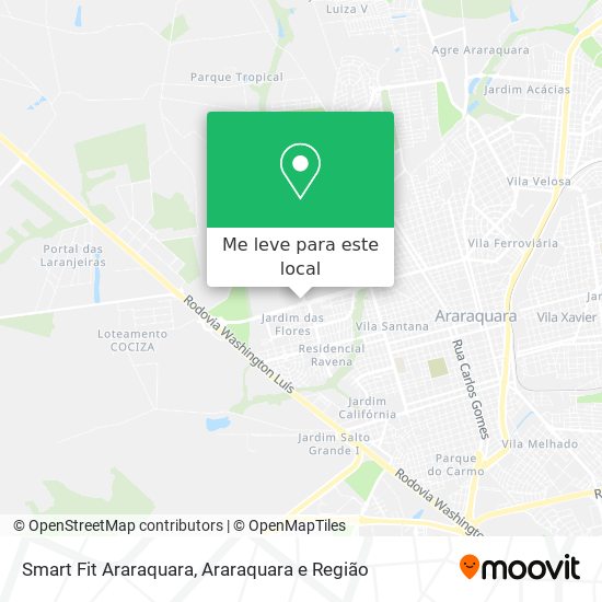 Smart Fit Araraquara mapa