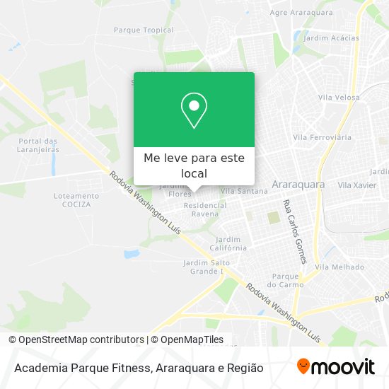 Academia Parque Fitness mapa