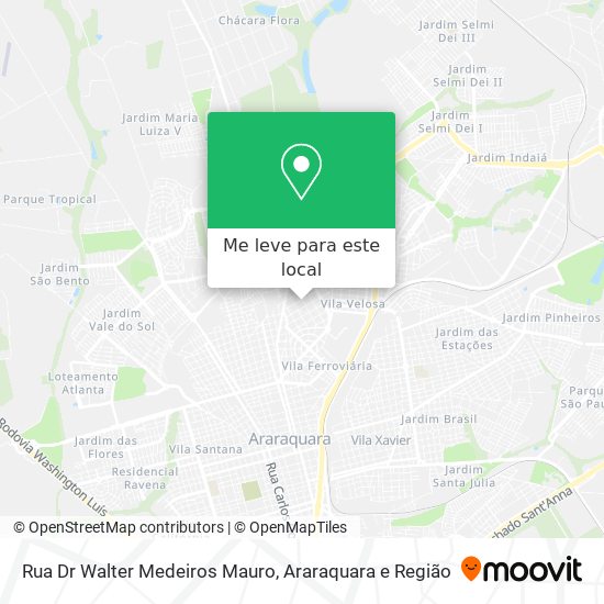 Rua Dr Walter Medeiros Mauro mapa