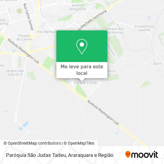 Paróquia São Judas Tadeu mapa