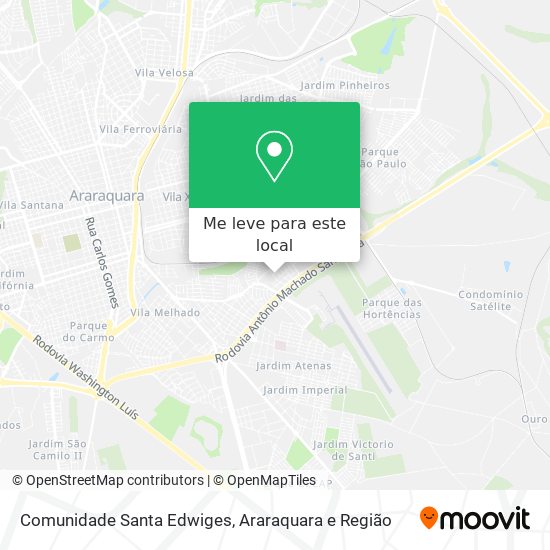 Comunidade Santa Edwiges mapa