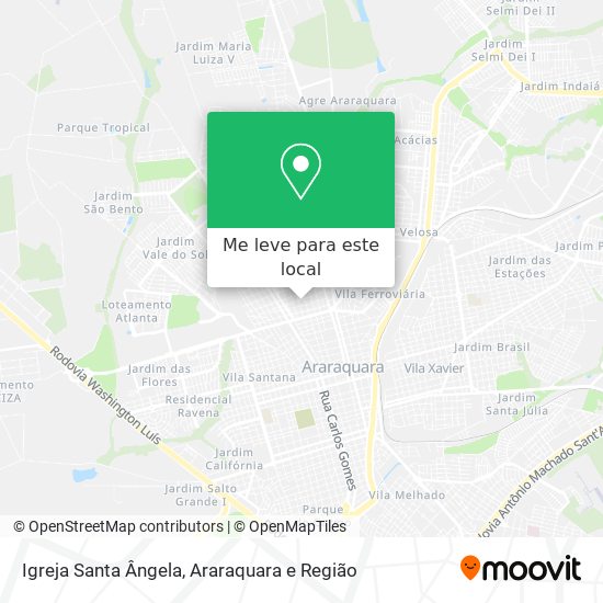 Igreja Santa Ângela mapa