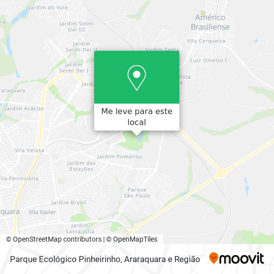 Parque Ecológico Pinheirinho mapa
