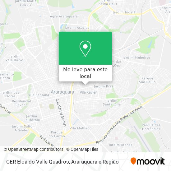 CER Eloá do Valle Quadros mapa