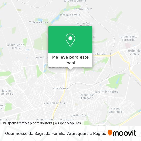 Quermesse da Sagrada Família mapa