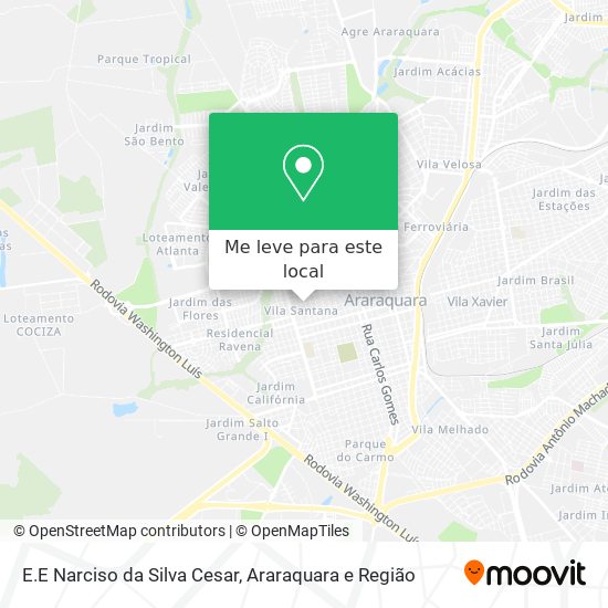 E.E Narciso da Silva Cesar mapa