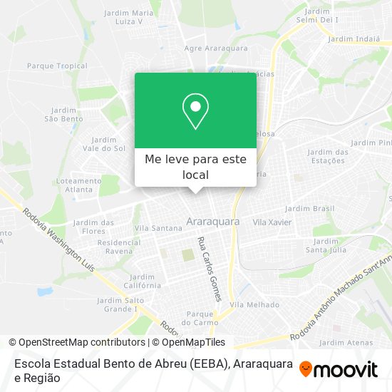 Escola Estadual Bento de Abreu (EEBA) mapa