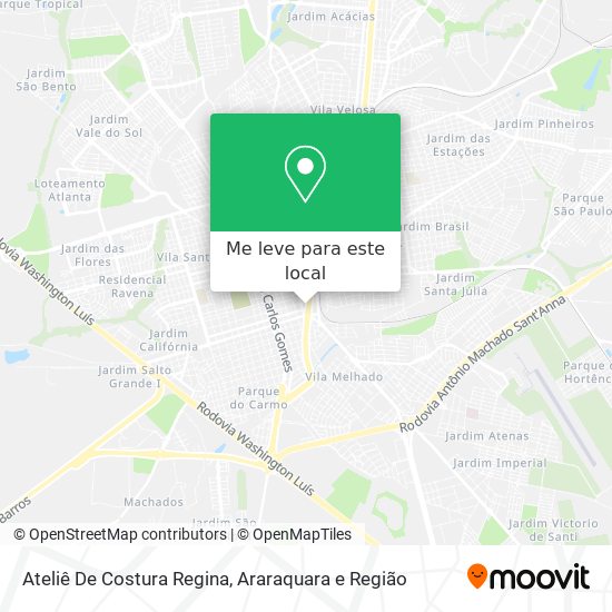 Ateliê De Costura Regina mapa