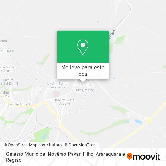 Ginásio Municipal Novênio Pavan Filho mapa