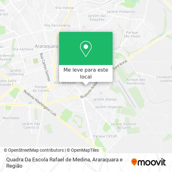 Quadra Da Escola Rafael de Medina mapa