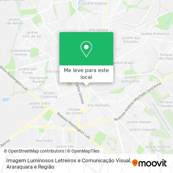 Imagem Luminosos Letreiros e Comunicação Visual mapa