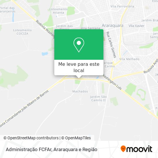Administração FCFAr mapa