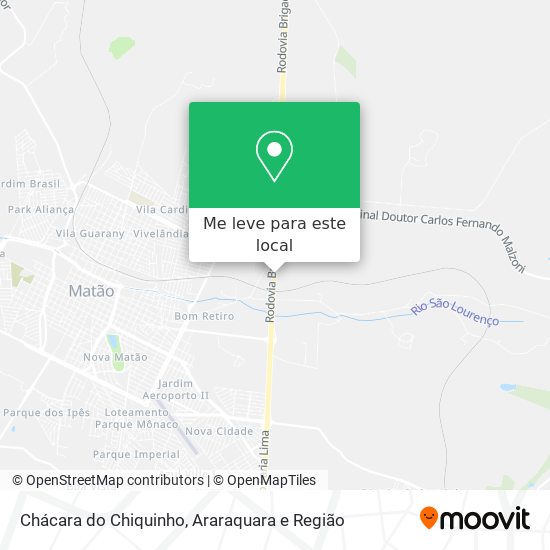 Chácara do Chiquinho mapa