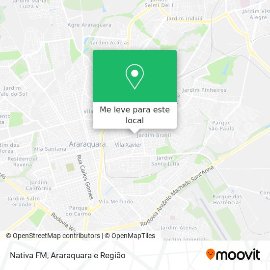 Nativa FM mapa