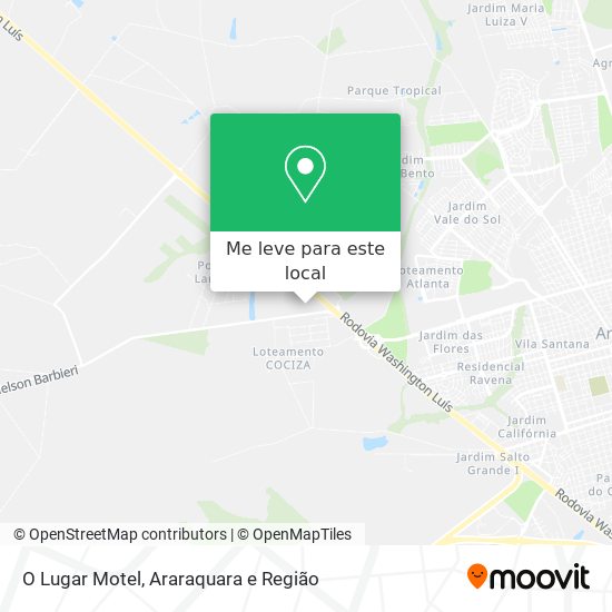O Lugar Motel mapa