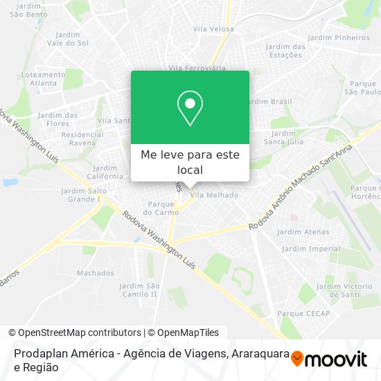 Prodaplan América - Agência de Viagens mapa