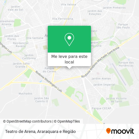 Teatro de Arena mapa