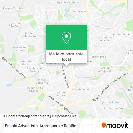Escola Adventista mapa