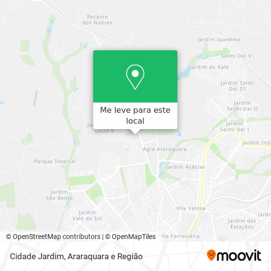 Cidade Jardim mapa